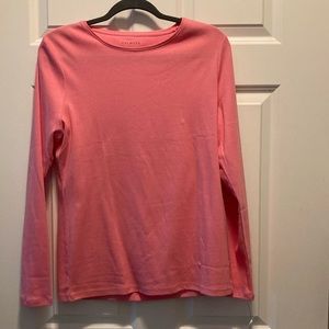 Talbots pink long sleeve tee